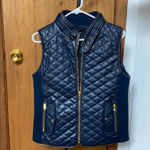 Fate Faux Leather Quilted Vest